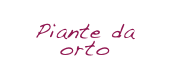 Piante da orto